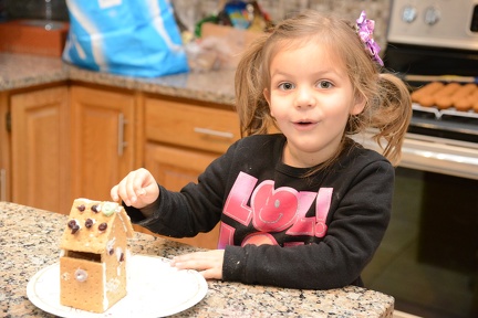 Making a gingerbread house3